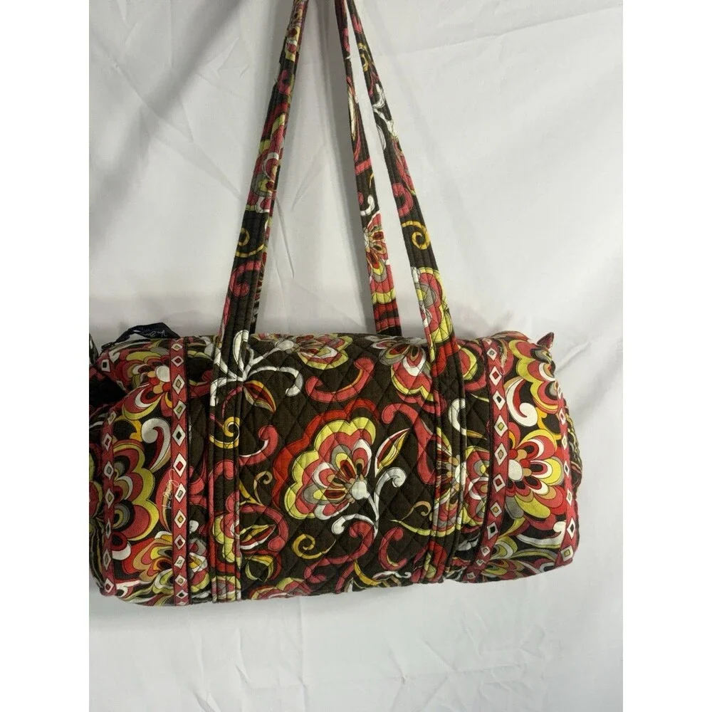 Vera Bradley Puccini Pattern Duffel Barrel Travel Bag Tote Shoulder Retired
